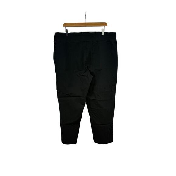 Alfred Dunner Black Stretch Pull On Dress Pants Capris Crop Womens Plus Size 18W - Picture 2 of 6